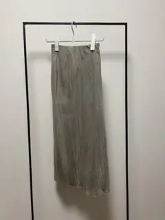 NOBLE キュプラサテンナローAラインスカート　サイズ36