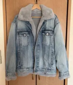 ファー デニムジャケット