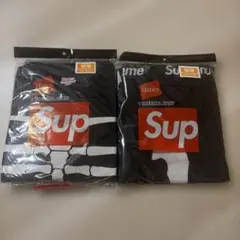 花柄 Supreme x Hanes Bones Thermal Crew - メルカリ