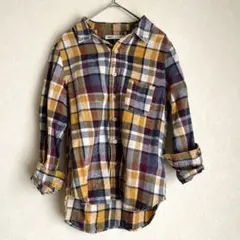 チェック柄　長袖シャツ Mサイズのサムネイル