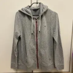 TOMMY HILFIGER グレー フード付きパーカー
