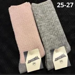 福助 メンズ ソックス 2足セット 25-27cm