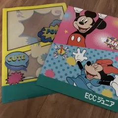 ECCジュニア ディズニー クリアファイル ノート セット