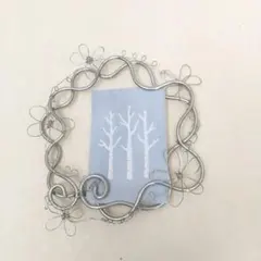 銀色リース ハンドメイド