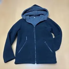 UNIQLO／ユニクロ　ボアパーカー　ジャケット　 ジップアップ ブラック