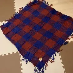FCバルセロナ チェック柄ストール