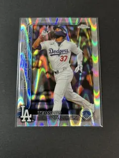 topps chrome 2025　テオスカー・ヘルナンデス　ドジャース