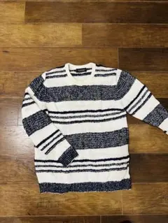 NANO UNIVERSE ストライプニット M