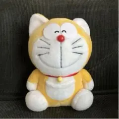 ドラえもん ぬいぐるみ 黄色 耳付き レア レトロ テレビ朝日 藤子プロ 昭和