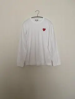 PLAY COMME des GARÇONS 長袖Tシャツ XS ホワイト - メルカリ