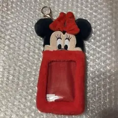 ディズニーストア　ミニー　カードホルダー　（ボアフォトキーホルダー）