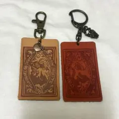 レザーキーホルダー　アンティーク
