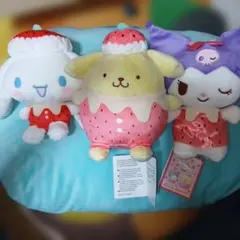 サンリオキャラクターズ　サンリオ　いちごみるくメルトマスコット マスコット　3種