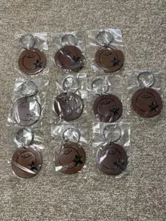 ファミリーマート　旧ロゴ　レザーキーホルダー　10個セット