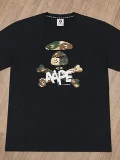 AAPE スカルプリント Tシャツ ブラックのサムネイル