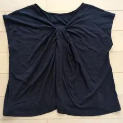 UNIQLO ノースリーブカットソー Sサイズ ダークネイビー