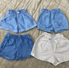 （すべて未使用）ベビーショートパンツ90cm 4点まとめ