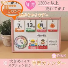 知育 日めくりカレンダー ハンドメイド 療育 視覚支援 保育教材 絵カード 発達