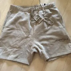 Fog essentials ハーフパンツショーツ反射フォントカーキブラウンロゴ