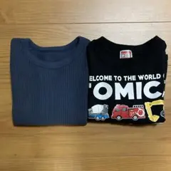 【セット売り】ワッフルロンT、トミカロンT 90cm