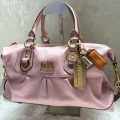 【人気】COACH 12937 サブリナ 2WAY ピンク Y2K チャーム3点