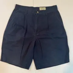 Eddie Bauer ネイビー ショートパンツ　タック　白タグのサムネイル