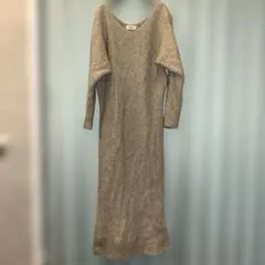 IENA ロングニットワンピース