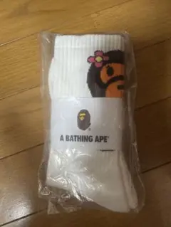 A BATHING APE ソックス ホワイト 最後の1個
