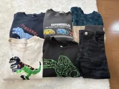 恐竜刺繍 トレーナーセット 110cm