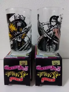 ONE PIECE一番くじ/墨式グラス〜極丿剣豪達〜2個セット