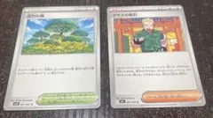 ポケモンカード 《活力の森》《マチスの取引》トレーナー2枚セット