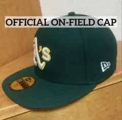 美品NEW ERA 59FIFTY オークランド•アスレチックス オンフィールド