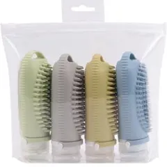 シリコン製シャンプーボトル4個セット 旅行 アウトドア