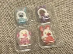 【4点セット】赤ちゃんカラフルウサギコスチューム