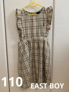 イーストボーイ　ノースリーブチェックワンピース 110