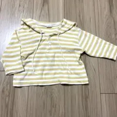 秋冬！黄色のボーダートレーナー