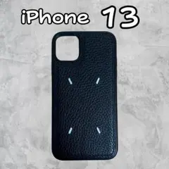 ●iPhone13✿スマホケース ブラック 黒 レザー刺繍韓国高級おしゃれのサムネイル
