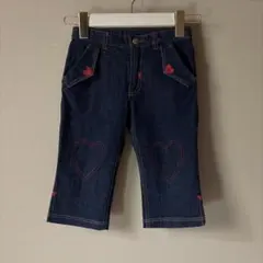 メゾピアノのハーフデニムズボン 130cm
