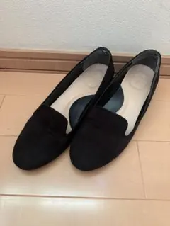 RANDA ランダ　ブラック　スエード　ヒール　パンプス　25