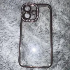 16iPhone用クリアケース ストーン装飾付き