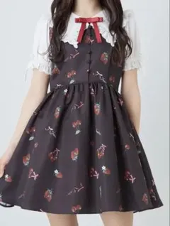 Ank Rouge アンクルージュ CherryBerryセーラー衿OP