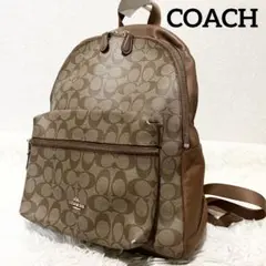 COACH コーチ シグネチャー バッグパックPVCレザー F58314
