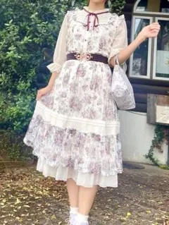 アクシーズファム　花柄　ワンピース　ロリータ