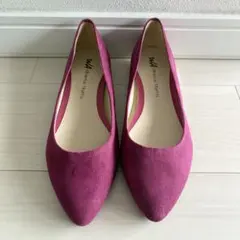✨美品✨オリエンタル トラフィック スエード フラット パンプス マゼンタ 38