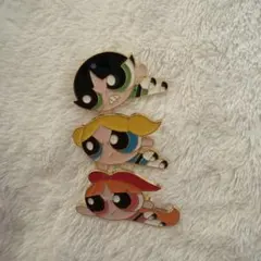 パワーパフガールズ ピンバッジ 3コセット