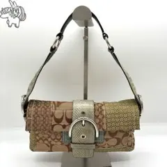 COACH 3689 ソーホー パッチワーク ワンショルダーバッグ ブルー系 コーチ ソーホー パッチワーク ワンショルダーバッグ ブルー 水色 3689