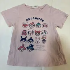 【まとめ買い割引対象】39アンパンマン Tシャツ ピンク 95cm