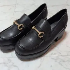 ローファー　厚底