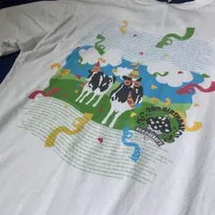 90s USA製 Ben & Jerry's Tシャツ M 白のサムネイル