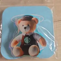 スターバックスマークの テディベア スマホグリップトック